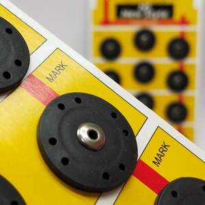 D=25 мм кнопки пластиковые декоративные для одежды пришивные черный