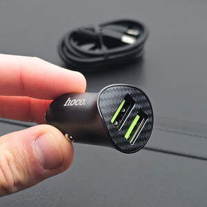 Автомобильное Зарядное Устройство 18W Hoco Z39 2USB Lightning