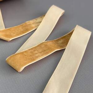 Бархатная лента декоративная 2 см 46 м - ореховый