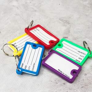 Брелок-бирка для ключей, офисный 25х43 мм