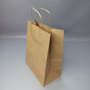 Бумажный пакет с ручками 220х120х280 мм