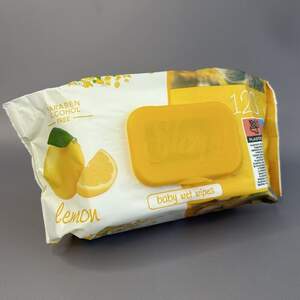 Влажные салфетки Sleepy лимон 120 шт. с клапаном.