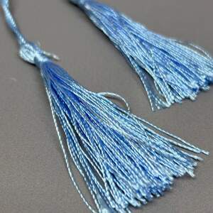 Декоративные кисточки для рукоделия 13 см - светло голубой Декоративные кисточки для рукоделия 13 см - светло голубой