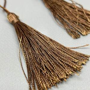 Декоративные кисточки для рукоделия 13 см - шоколад