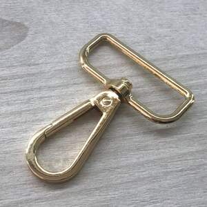 Карабин для сумки 38 мм, золото - 6 см