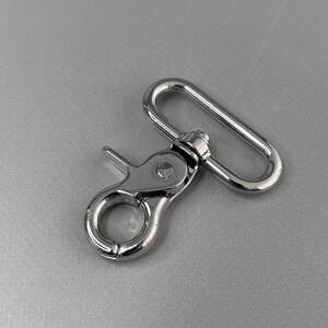 Карабин для сумки 38 мм, никель - 5,5 см