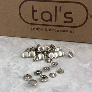 Кнопка Альфа 10мм Никель VT-2 (720шт) Tals (00244)