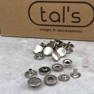 Кнопка Альфа 15мм Никель (720шт) Tals (00247)