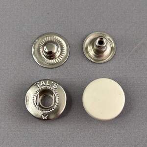 Кнопка Альфа с пластиковой шляпкой 15мм Айвори (10шт) (00755)