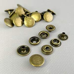 Кнопка нержавейка #61 - 15мм Антик (50шт) (00246)