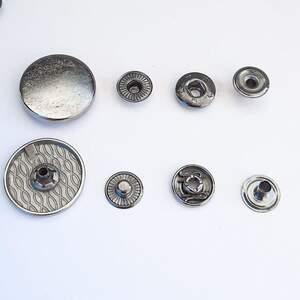 Кнопка Таблетка - 22мм Блэк никель 720шт. Нержавейка (108922)