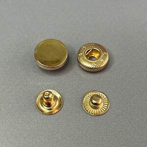 Кнопка таблетка-alfa 12,5 мм, упаковка 100 шт - золото