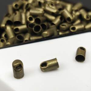 Концевик колпачок с петлей для лески 2,4мм, цвет Бронза - 3гр/уп Концевик колпачок с петлей для лески 2,4мм, цвет Бронза - 3гр/уп