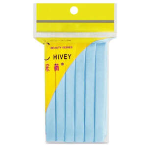 Косметологический прессованный спонж для умывания Голубой, 12шт