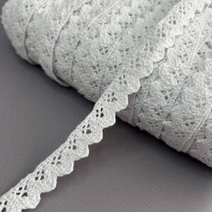 Кружево льняное 1,5 см - Белый (М6574)