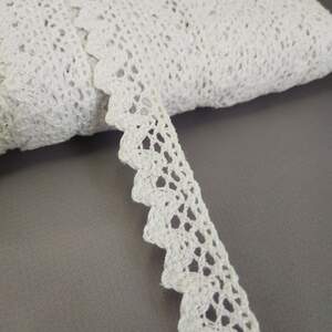 Кружево льняное 2 см - Белый (М5602-8)
