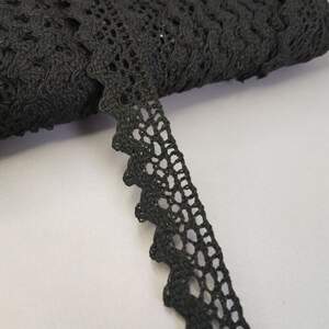 Кружево льняное 2 см - Черный (М5602-8)