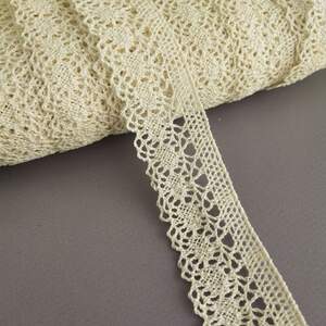Кружево льняное 3см - Бежевый (М6151)