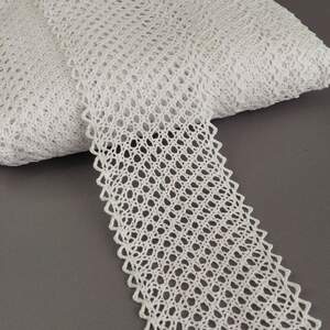 Кружево льняное 8см - Белый (М6088) Кружево льняное 8см - Белый (М6088)
