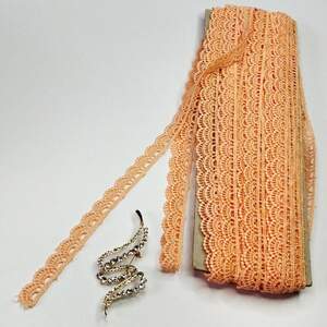 Кружево макраме Sindtex 1,2см (20м) Цвет - Персик (51-Y12459-3) Кружево макраме Sindtex 1,2см (20м) Цвет - Персик (51-Y12459-3)