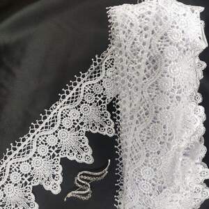 Кружево макраме Sindtex 10см (13м) Цвет - Белый (11-LY018-0234-1) Кружево макраме Sindtex 10см (13м) Цвет - Белый (11-LY018-0234-1)