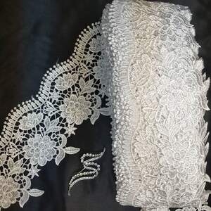 Кружево макраме Sindtex 10см (13м) Цвет - Белый (34-C70098-1) Кружево макраме Sindtex 10см (13м) Цвет - Белый (34-C70098-1)