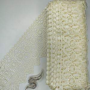 Кружево макраме Sindtex 10см (13м) Цвет - Молочный (04-L0052-2) Кружево макраме Sindtex 10см (13м) Цвет - Молочный (04-L0052-2)