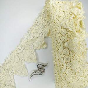 Кружево макраме Sindtex 10см (13м) Цвет - Молочный (11-LY018-0234-2) Кружево макраме Sindtex 10см (13м) Цвет - Молочный (11-LY018-0234-2)