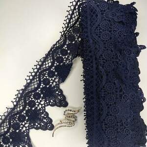 Кружево макраме Sindtex 10см (13м) Цвет - Синий тёмный (11-LY018-0234-3) Кружево макраме Sindtex 10см (13м) Цвет - Синий тёмный (11-LY018-0234-3)