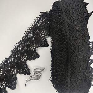 Кружево макраме Sindtex 10см (13м) Цвет - Черный (11-LY018-0234-4) Кружево макраме Sindtex 10см (13м) Цвет - Черный (11-LY018-0234-4)