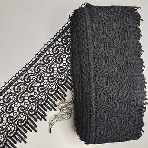 Кружево макраме Sindtex 10см (13м) Цвет - Черный (36-SF-3998-3) Кружево макраме Sindtex 10см (13м) Цвет - Черный (36-SF-3998-3)