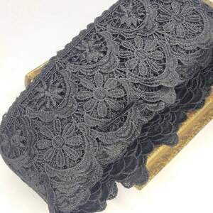 Кружево макраме Sindtex 10см (13м) Цвет - Черный (729-94-039) Кружево макраме Sindtex 10см (13м) Цвет - Черный (729-94-039)