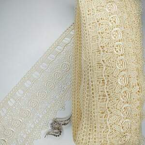 Кружево макраме Sindtex 10см (20м) Цвет - Молочный (09-Y10093-2) Кружево макраме Sindtex 10см (20м) Цвет - Молочный (09-Y10093-2)