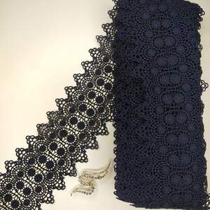 Кружево макраме Sindtex 10см (20м) Цвет - Синий тёмный (21-Y12168-2) Кружево макраме Sindtex 10см (20м) Цвет - Синий тёмный (21-Y12168-2)