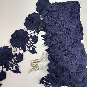 Кружево макраме Sindtex 10см (9м) Цвет - Синий (44-F146-2) Кружево макраме Sindtex 10см (9м) Цвет - Синий (44-F146-2)