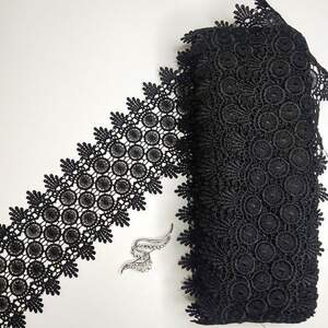 Кружево макраме Sindtex 11см (20м) Цвет - Черный (32-Y11579A-4) Кружево макраме Sindtex 11см (20м) Цвет - Черный (32-Y11579A-4)