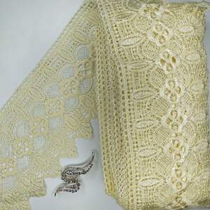 Кружево макраме Sindtex 12см (13м) Цвет - Молочный (17-L0370-1) Кружево макраме Sindtex 12см (13м) Цвет - Молочный (17-L0370-1)