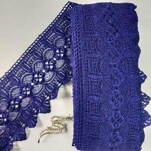 Кружево макраме Sindtex 12см (13м) Цвет - Синий (40-L0370-2) Кружево макраме Sindtex 12см (13м) Цвет - Синий (40-L0370-2)