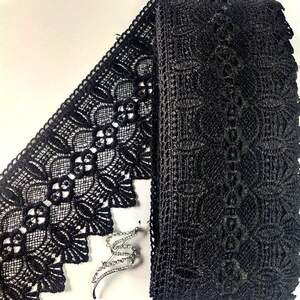 Кружево макраме Sindtex 12см (13м) Цвет - Черный (40-L0370-3) Кружево макраме Sindtex 12см (13м) Цвет - Черный (40-L0370-3)