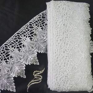 Кружево макраме Sindtex 13см (13м) Цвет - Белый (41-L0213-1) Кружево макраме Sindtex 13см (13м) Цвет - Белый (41-L0213-1)