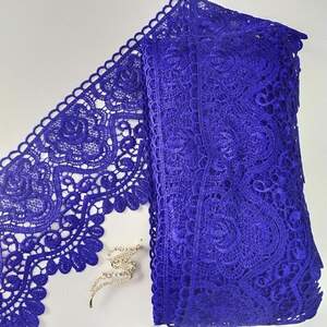 Кружево макраме Sindtex 14см (13м) Цвет - Синий электрик (41-LY018-0278-3) Кружево макраме Sindtex 14см (13м) Цвет - Синий электрик (41-LY018-0278-3)