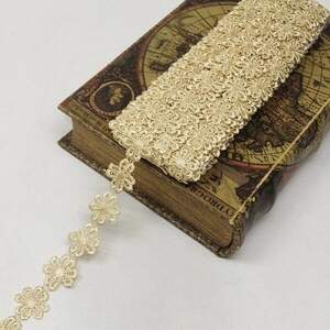 Кружево макраме Sindtex 2,5см (13м) Цвет - Бежевый (10070-123) Кружево макраме Sindtex 2,5см (13м) Цвет - Бежевый (10070-123)