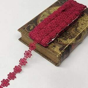 Кружево макраме Sindtex 2,5см (13м) Цвет - Бордовый (10070-048) Кружево макраме Sindtex 2,5см (13м) Цвет - Бордовый (10070-048)