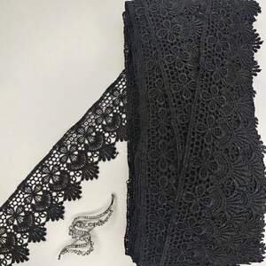 Кружево макраме Sindtex 5,5см (20м) Цвет - Черный (22-Y10485-1)