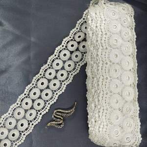 Кружево макраме Sindtex 6,5см (13м) Цвет - Айвори (17-HL0301-1)