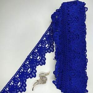 Кружево макраме Sindtex 6,5см (13м) Цвет - Синий электрик (07-T1138-10)