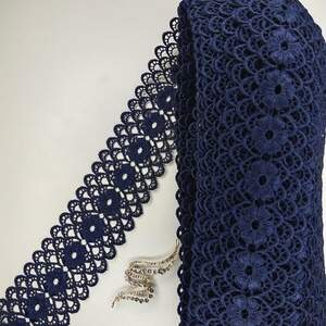 Кружево макраме Sindtex 6,5см (20м) Цвет - Синий тёмный (08-Y11560-9)