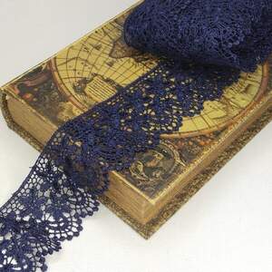 Кружево макраме Sindtex 6см (13м) Цвет - Синий темный (729-45-154)