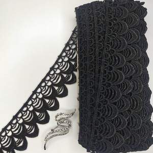 Кружево макраме Sindtex 6см (13м) Цвет - Черный (12-SF3131-2)