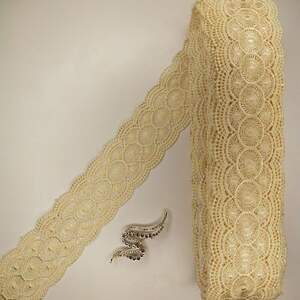 Кружево макраме Sindtex 6см (20м) Цвет - Молочный (22-Y10389-2)